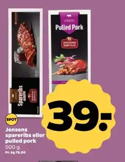 Netto Jensens spareribs eller pulled pork tilbud