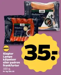 Netto Slagter Lampe kålpølser eller padron frankfurter tilbud