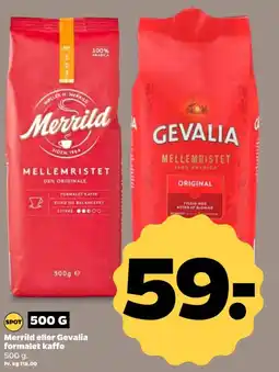 Netto Merrild eller Gevalia formalet kaffe tilbud
