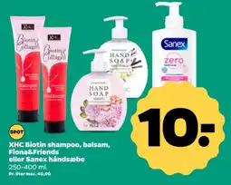 Netto XHC Biotin shampoo, balsam, Fiona&Friends eller Sanex håndsæbe tilbud