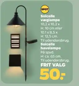 Netto Solcelle væglampe tilbud