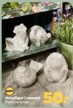 Netto Havefigur i cement tilbud