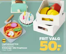 Netto Legetøjsmad i træ tilbud
