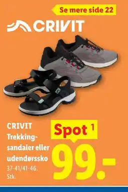 Lidl CRIVIT Trekking- sandaler eller udendørssko tilbud