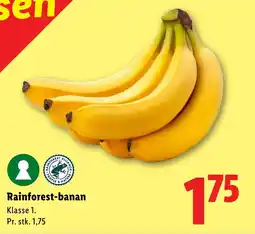 Lidl Rainforest-banan tilbud
