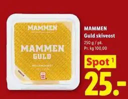Lidl MAMMEN Guld skiveost tilbud