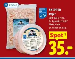 Lidl SKIPPER Rejer tilbud