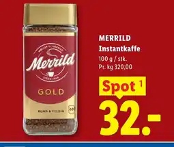 Lidl MERRILD Instantkaffe tilbud