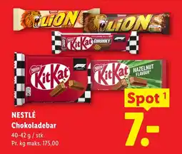 Lidl NESTLÉ Chokoladebar tilbud