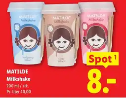 Lidl MATILDE Milkshake tilbud