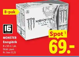 Lidl MONSTER Energidrik tilbud