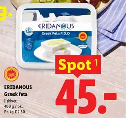 Lidl ERIDANOUS Græsk feta tilbud