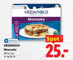 Lidl ERIDANOUS Moussaka tilbud