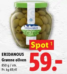 Lidl ERIDANOUS Grønne oliven tilbud