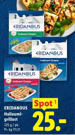 Lidl ERIDANOUS Halloumi- grillost tilbud