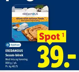 Lidl ERIDANOUS Sesam-börek tilbud