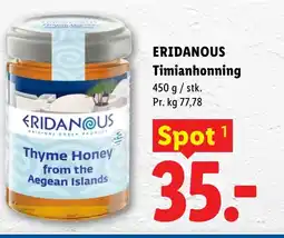 Lidl ERIDANOUS Timianhonning tilbud