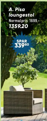 Bilka Pisa loungestol tilbud