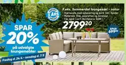 Bilka Sommerdal loungesæt - natur tilbud