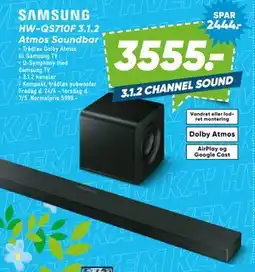 Bilka HW-QS710F 3.1.2 Atmos Soundbar tilbud