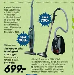 Bilka Støvsuger eller ledningsfri støvsuger tilbud