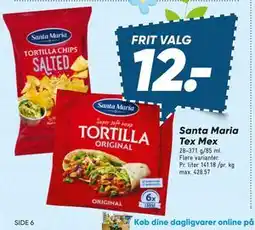 Bilka Santa Maria Tex Mex tilbud