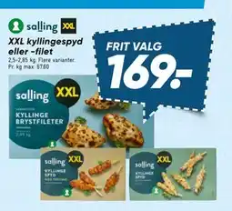Bilka XXL kyllingespyd eller -filet tilbud