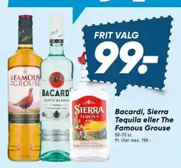 Bilka Bacardi, Sierra Tequila eller The Famous Grouse tilbud