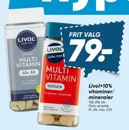 Bilka Livol+10% vitaminer/ mineraler tilbud