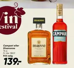 Bilka Campari eller Disaronno tilbud