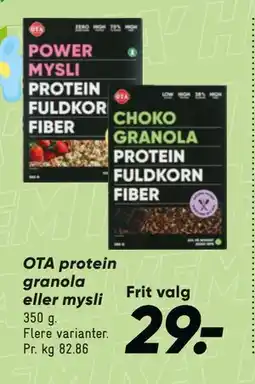 Bilka OTA protein granola eller mysli tilbud