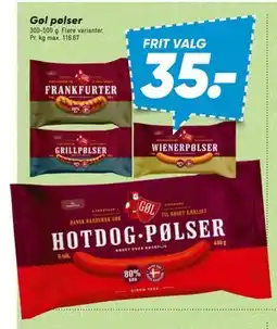 Bilka Gøl pølser tilbud