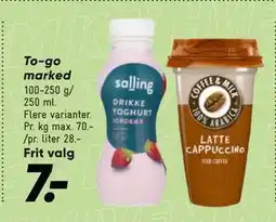 Bilka To-go marked tilbud