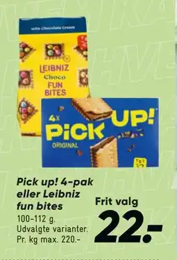 Bilka Pick up! 4-pak eller Leibniz fun bites tilbud