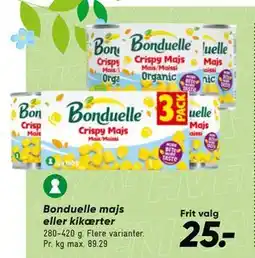 Bilka Bonduelle majs eller kikærter tilbud