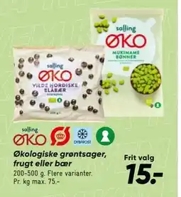 Bilka Økologiske grøntsager, frugt eller bær tilbud