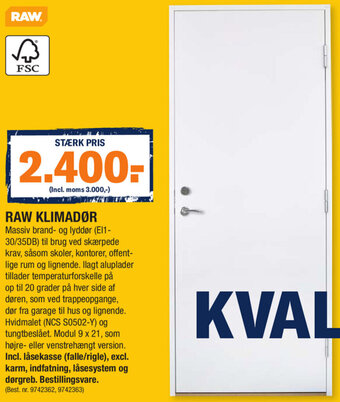 Raw Klimadør