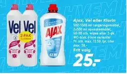 Bilka Ajax, Vel eller Klorin tilbud