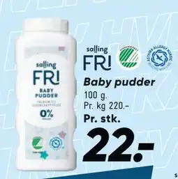 Bilka Baby pudder tilbud