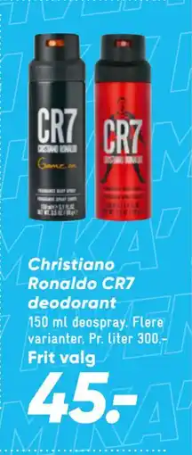 Bilka Christiano Ronaldo CR7 deodorant tilbud