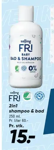 Bilka 2in1 shampoo & bad tilbud