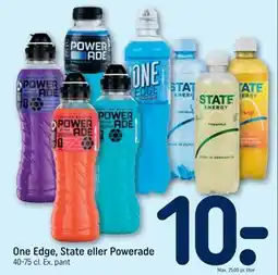 REMA 1000 One Edge, State eller Powerade tilbud