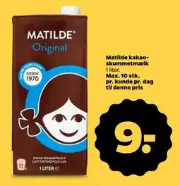 Netto Matilde kakaoskummetmælk tilbud
