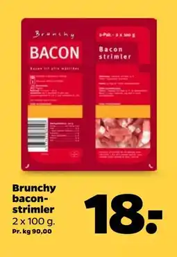 Netto Brunchy baconstrimler tilbud