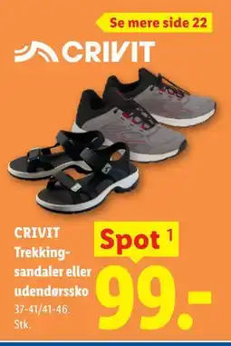 Lidl CRIVIT Trekkingsandaler eller udendørssko tilbud