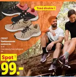 Lidl Støddæmpende outdoorsko tilbud