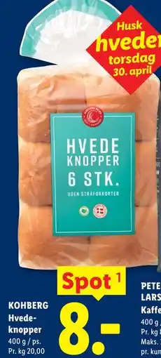 Lidl KOHBERG Hvedeknopper tilbud