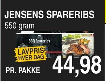ABC Lavpris Jensens spareribs tilbud