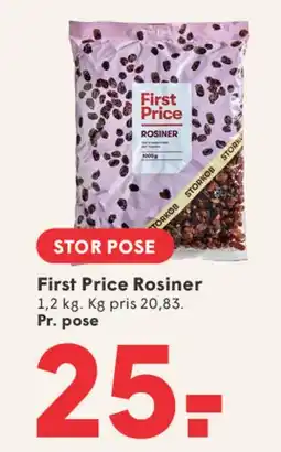 SPAR First Price Rosiner tilbud