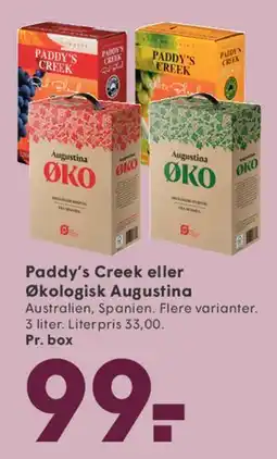 SPAR Paddy's Creek eller Økologisk Augustina tilbud